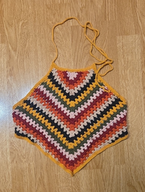 Forever 21 Tops - Multicolor Crochet Halter Top